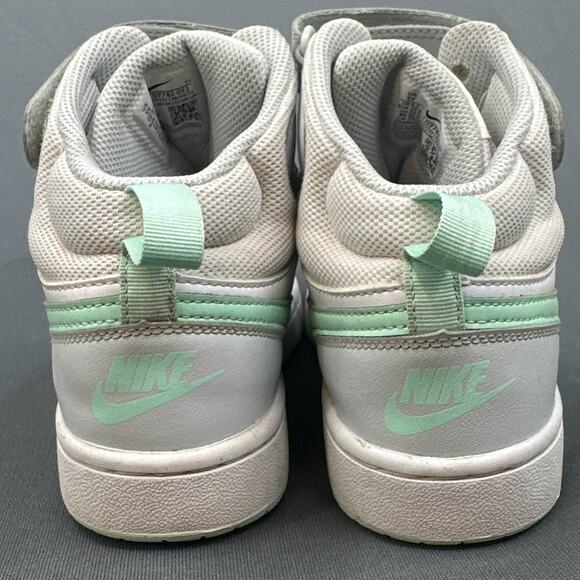 Nike Court Borough Mid 2 Sneakers 5Y Pure Platinum Mint Green CD7782-011 Youth - Picture 5 of 15